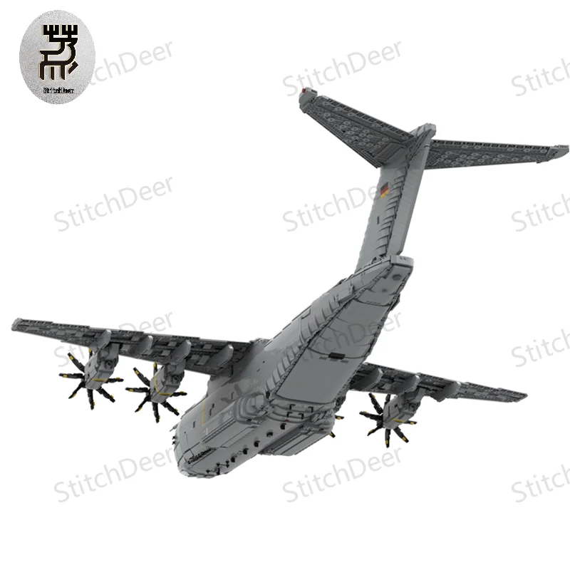 High Difficulty 14793PCS MOC Airbus A400M Atlas Airplane Creator Expert Building Blocks Assembly Toy Brick New Year Holiday Gift