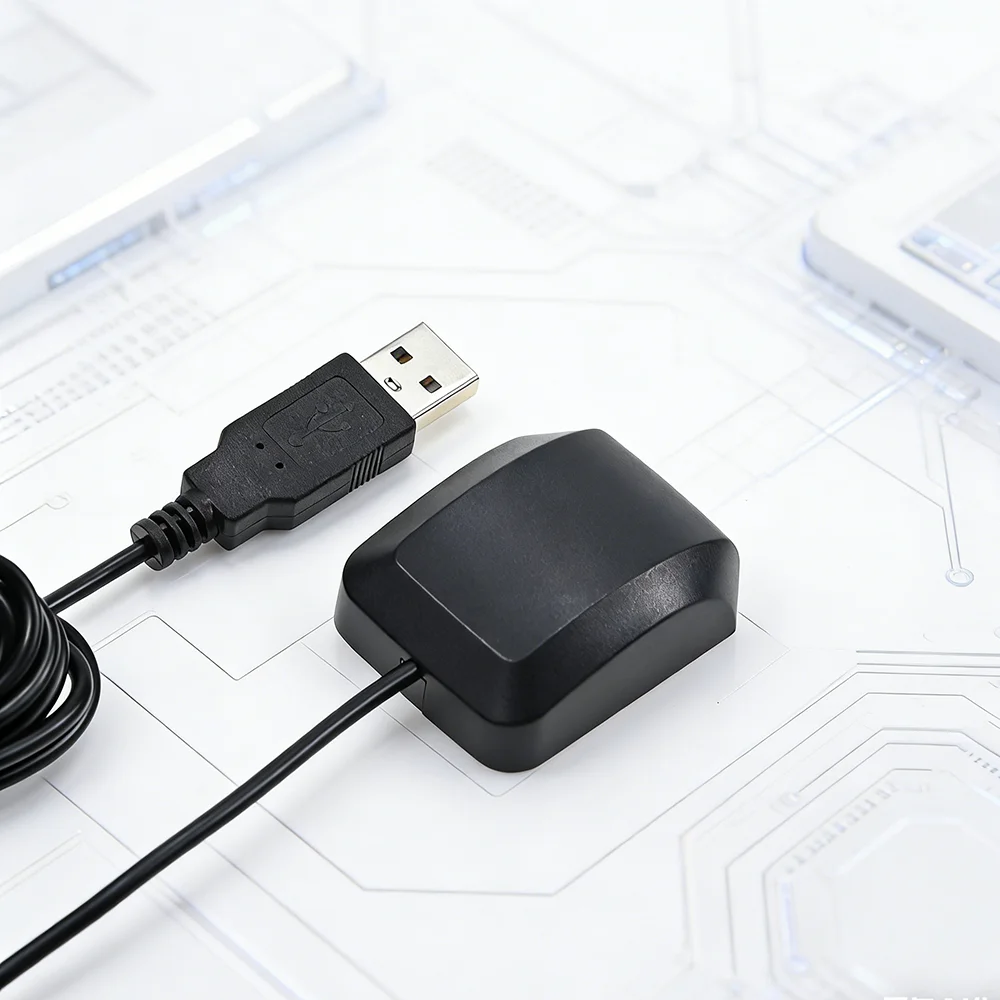 QUESCAN External USB GPS GNSS Antenna Receiver UBX M9 M9N USB GPS Galileo GLONASS BeiDou QZSS SBAS NMEA UBX RTCM 1-25Hz M9140