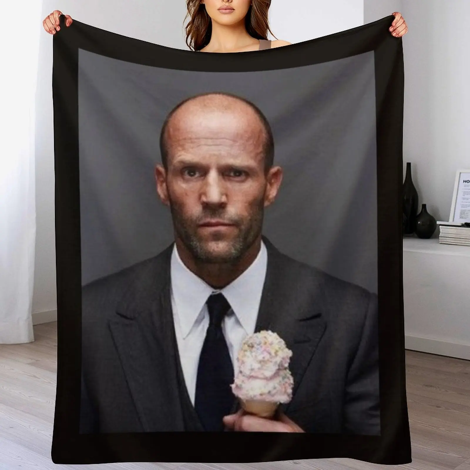 

Jason Statham Throw Blanket Winter beds For Baby Vintage bed plaid Blankets