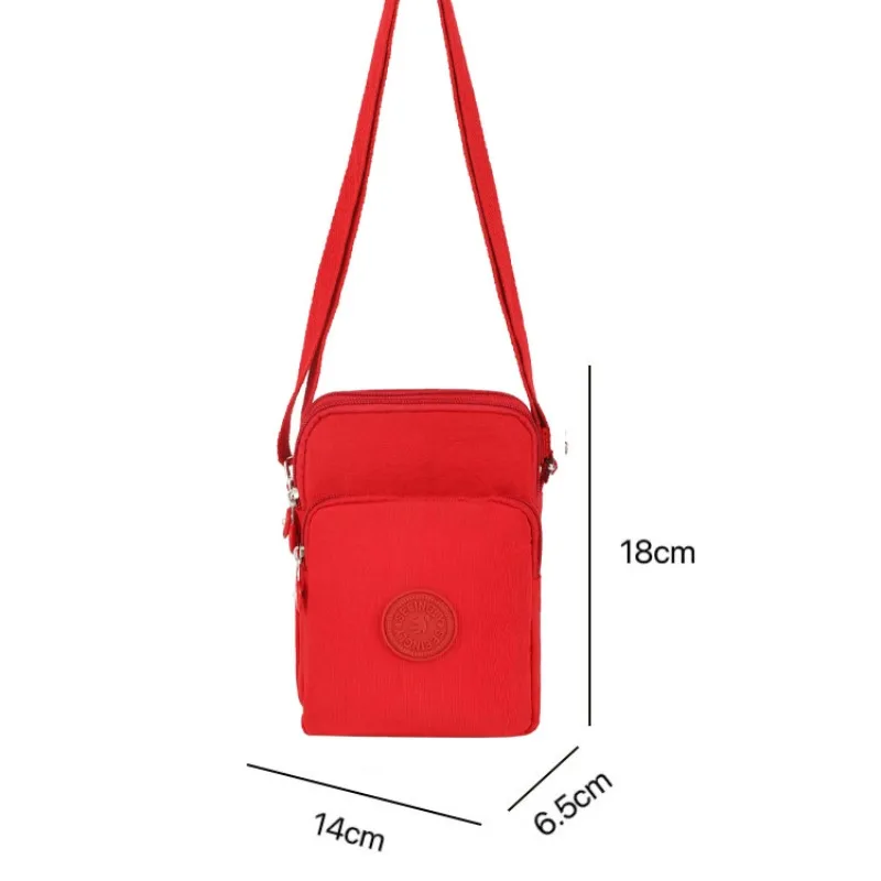 Outside Toiletry Daily Necessities Storage Bags Nylon Cross Body Bags Korean Shoulder Bags Version Mobile Phone Bag for Women