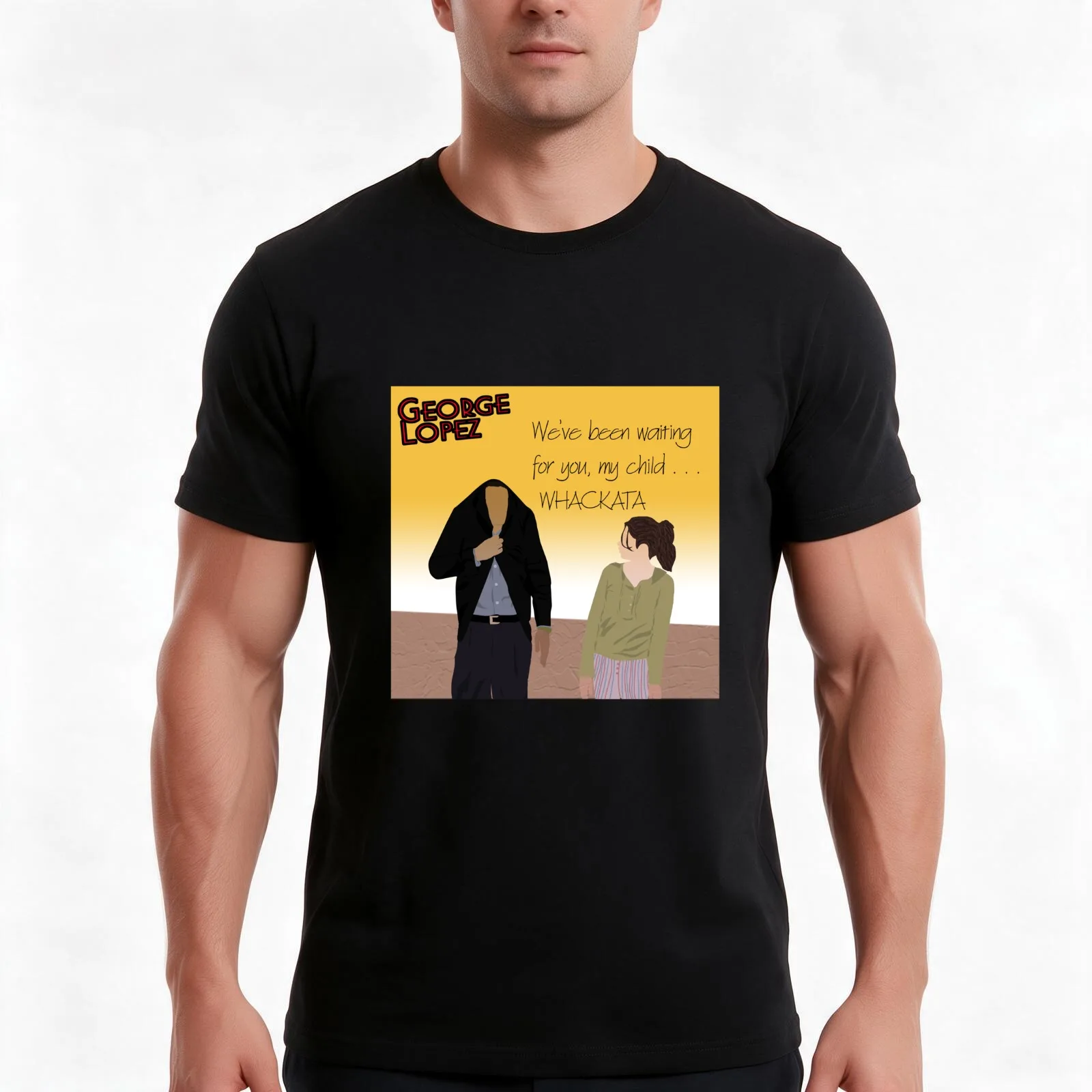 George Lopez Show - George the Nun T-Shirt, Summer Casual Cotton Tee, Oversized Streetwear Tops, Vintage Graphic Print