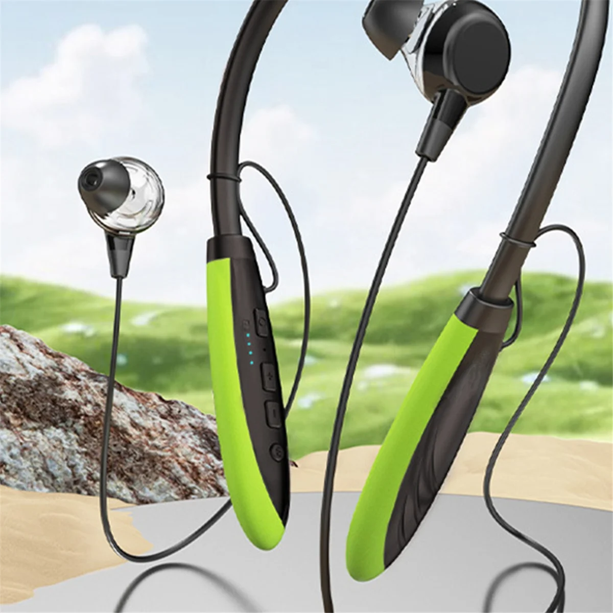 A57G-블루투스 V5.0 목걸이형 이어폰 무선 이어폰 이어폰 방수 IPX5 러닝 운동용 C