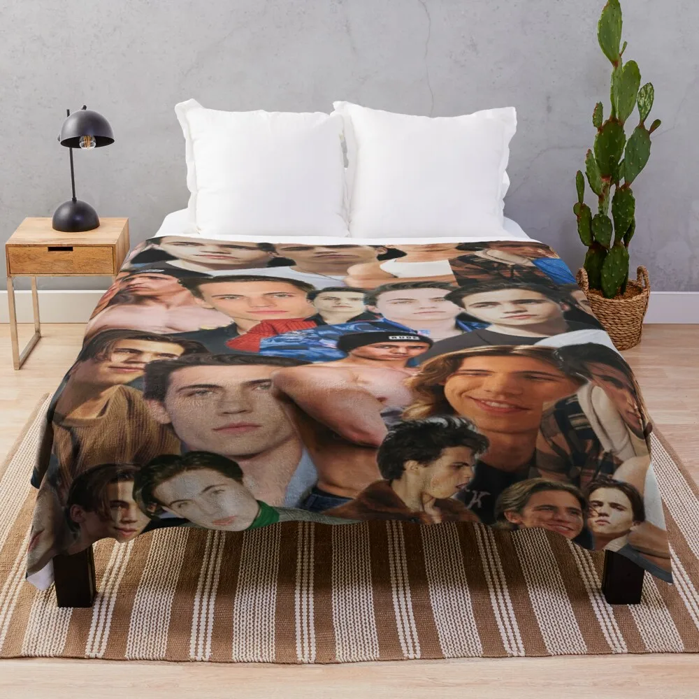 tanner buchanan photo collage Throw Blanket Beautiful Blankets Luxury Brand Blanket