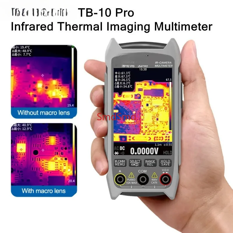 TB-10 Pro Infrared Thermal Imaging Multimeter 256*192 HD Resolution Mobile Phone PCB Motherboard Testing Repair Tool