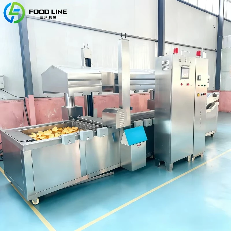 Customized Professional Automatic Continuous Industrial Deep Fryer Machine for Snack Frozen Food French Fries Scale Production