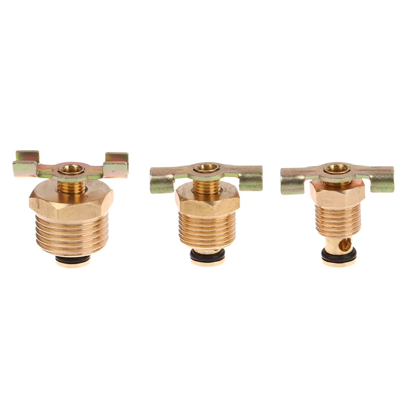 1/4 "3/8" 1/2 "латунный сливной клапан, компрессор, резервуар для хранения воздуха, заглушка, сливной клапан, безмасляный бесшумный воздушный компрессор, аксессуары
