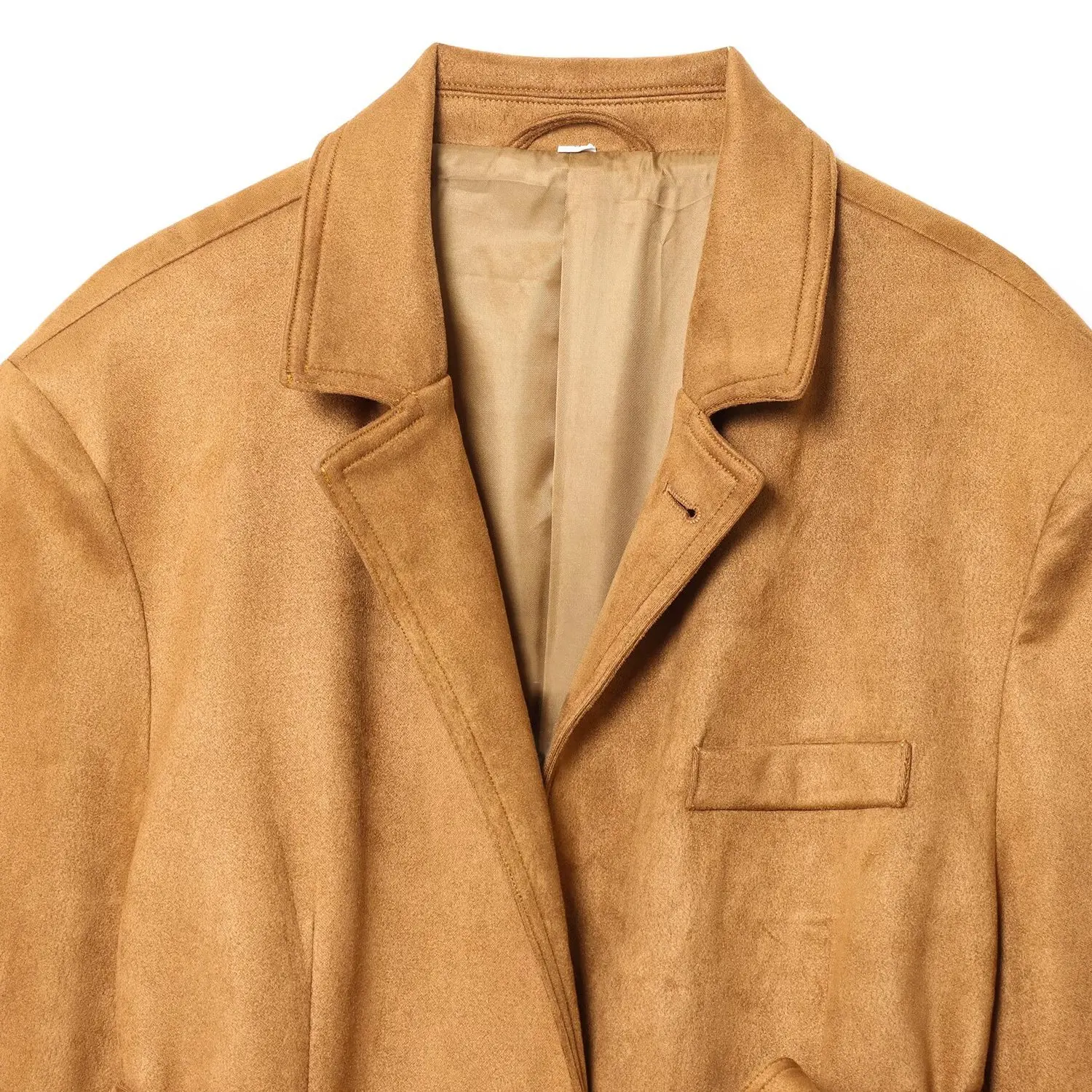 بدلة جلدية صناعية قابلة للعكس من Faionable Jaet للسيدات لخريف جديد Sle JNLEAOG تصميم متعدد الاستخدامات Busin كاجوال طويل Sve #2