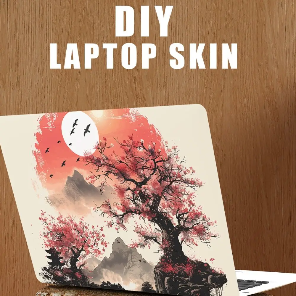 Universal 15 16 17 Inch Laptop Sticker Skins Japanese Style A+C Side DIY Protective Film Waterproof Scratch-proof