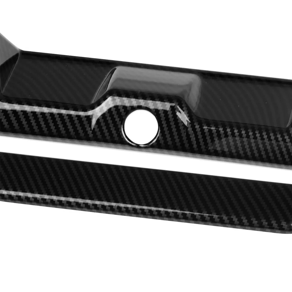 2Pcs/Set Car Rear Trunk Tailgate Door Handle Cover Trim Fit for Nissan Frontier 2022-2023 Carbon Fiber Style ABS