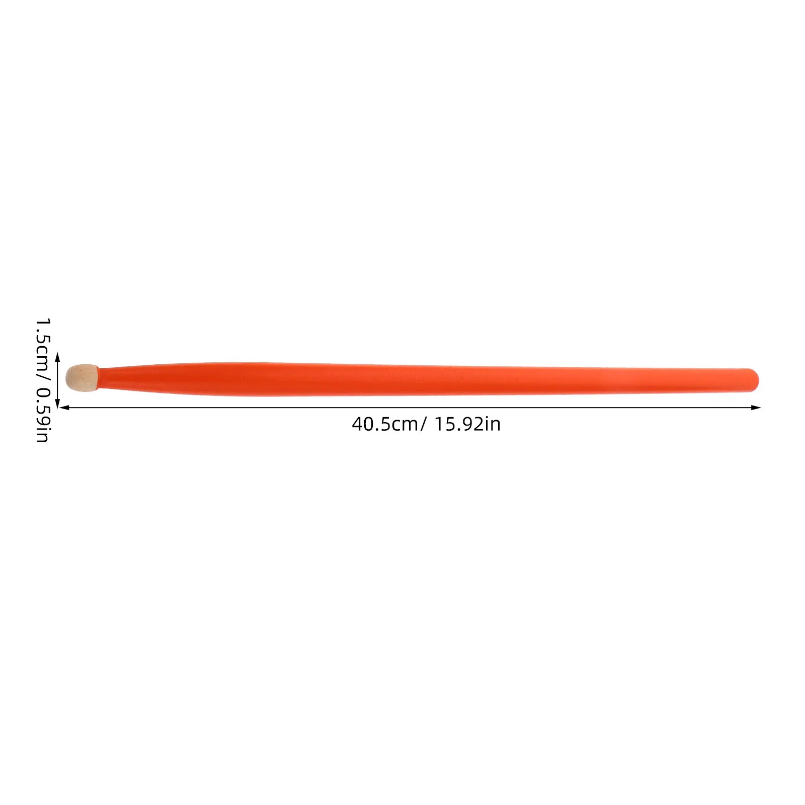 5A Drum Sticks 2 Pairs Maple Birch Wood Orange Black Balanced Flexible for Snare Drum Set Percussion