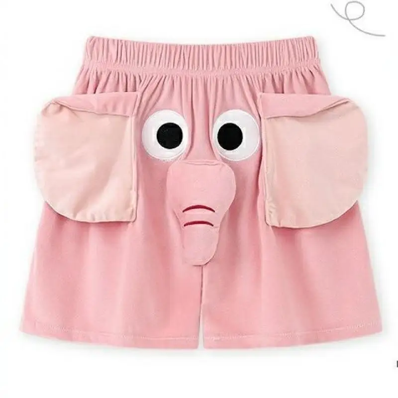 Kawaii Crayon Shin-Chans Funny Elephant Short Sleeping Pants Loose Comfortable Anime Cartoon Leisure Shorts Couple For Girl Boy