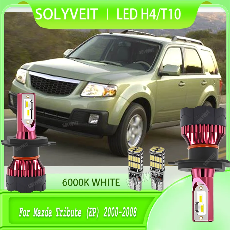 

2pcs Car Headlight Bulb Top-Rated H4 LEDs for Value and Performance For Mazda Tribute (EP) 2000 2001 200 2003 2004 2005-2008