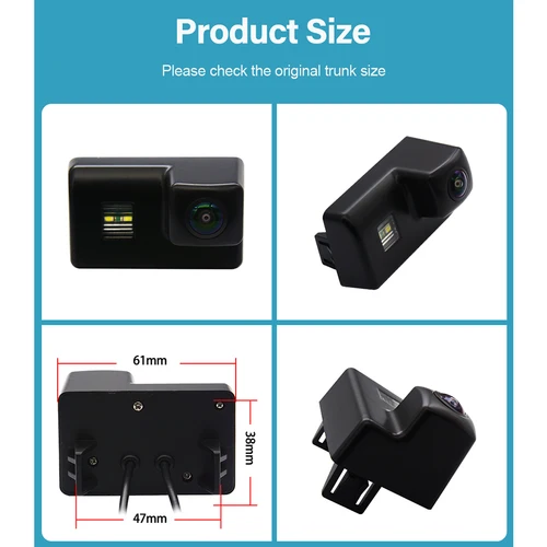 Imagen 2 del producto HaiSunny 170 °    Cámara de visión trasera de vehículo HD 1080P para Peugeot 206 207 306 307 308 5D SM 406 407 5008 MPV Partner M59 B9 coche