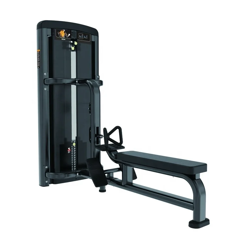 Wholesale Gym Equipment Muscle Building Pin Load Selection Back Exercise LB09 Seated Low Row Machine For Hotel