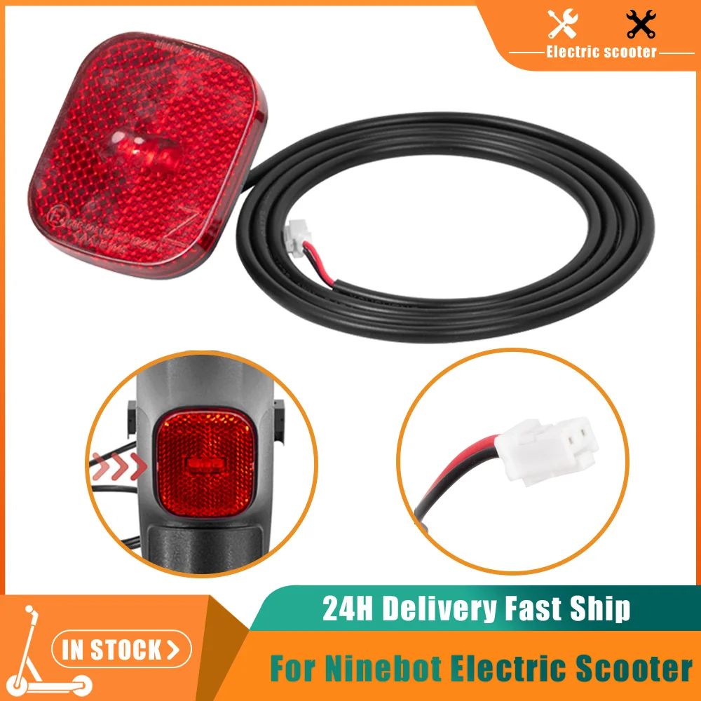 Rear Fender Tail Light Lamp LED Tail Stoplight Brake Safety Light for Ninebot F30D F40DElectric Scooter Kick Scooter Vehicles