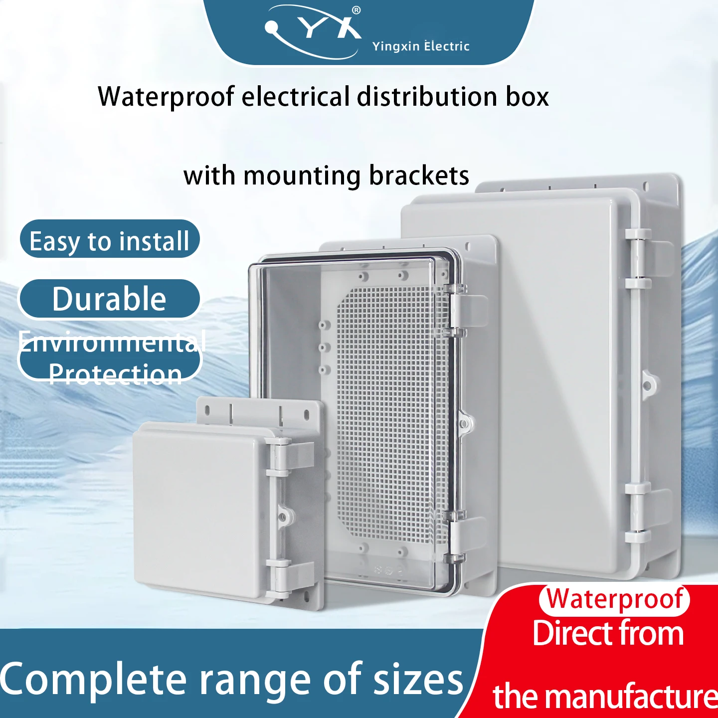 IP66 Outdoor Waterproof Box, ABS Engineering Plastic Base Box, Outdoor ,Monitoring Power Box