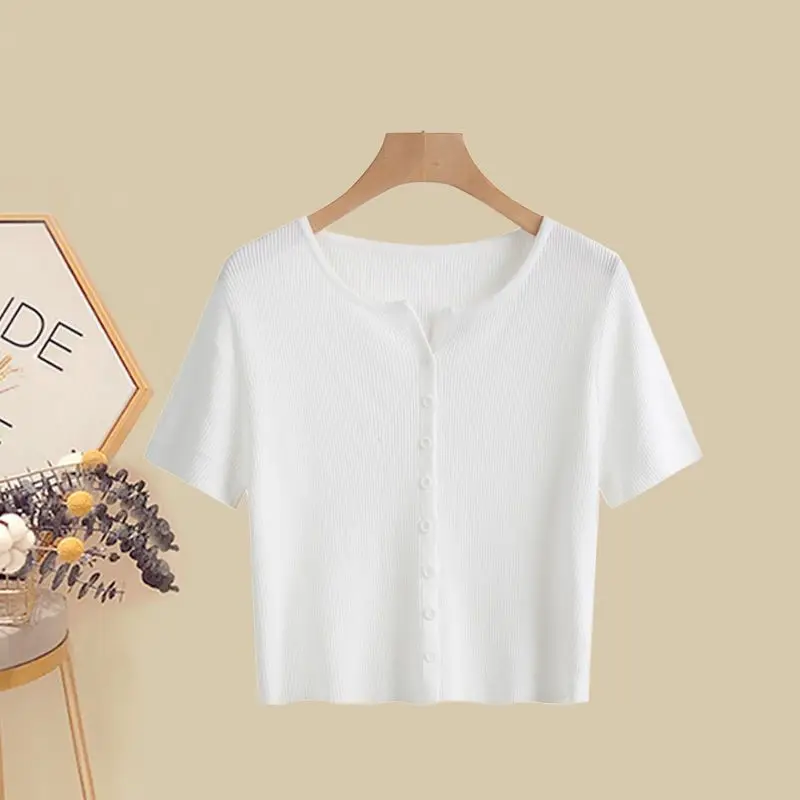 Women's Clothing Summer Suit 2023 New Fashionable Short Sleeve Top Girl's Slim Fragmented Blossom Half Dress Two Piece Set