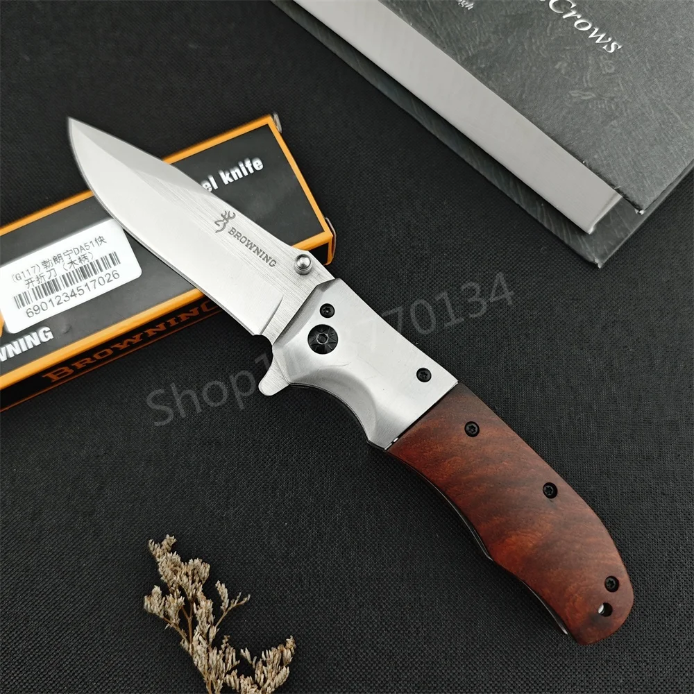 NEW Da51 Outdoor Portable Folding Knife for Men High Hardness Survival Military Tactical Pocket Knives for Camping and Fishing