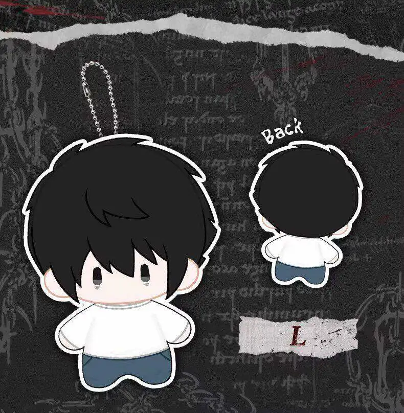 Nieuwe Death Note Plushie Doll Series Blind Box 13cm Leuke stripfiguur Rugzak Sleutelhanger Decoratie Pop Meisje Verjaardagscadeau - afbeelding 1