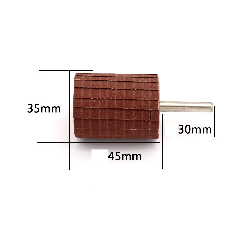 80~400 Grit 6mm Shank Mounted Abrasive Sanding Flap Wheel Cloth Striping Polishing Brush For Curved Surface Wood Carving