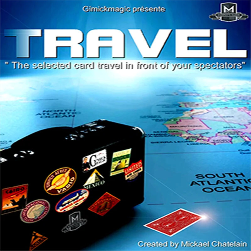 TRAVEL (Gimmick+Online Instructions) By Mickael Chatelain Card Magic Tricks Close Up Magic Magia Magie Magicians Prop Gimmick