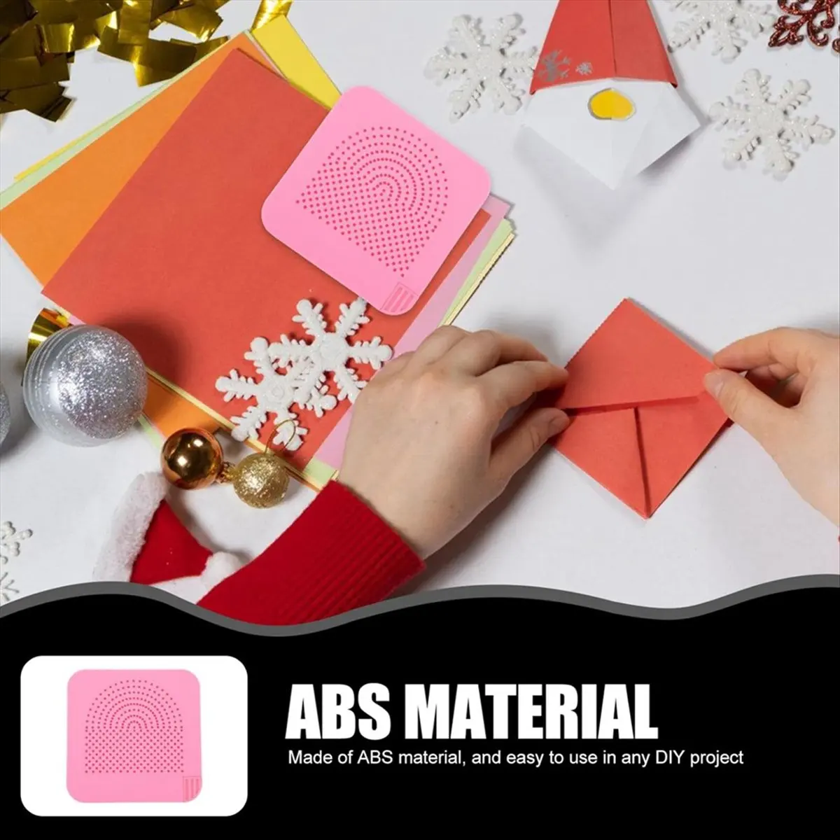 AABFK Paper Quilling Board Quilling Knitting Board Quilling Tool Quilling Grid Board Husking Board with Pins Pink