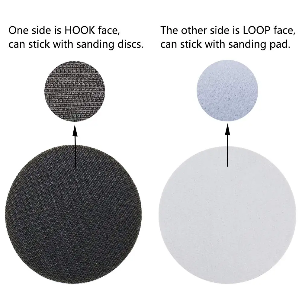 5PCS 5 Inch 125mm No Hole Interface Pad Hook and Loop Soft Density Sponge Cushion Buffer Backing Pad for Sander Sanding Pad