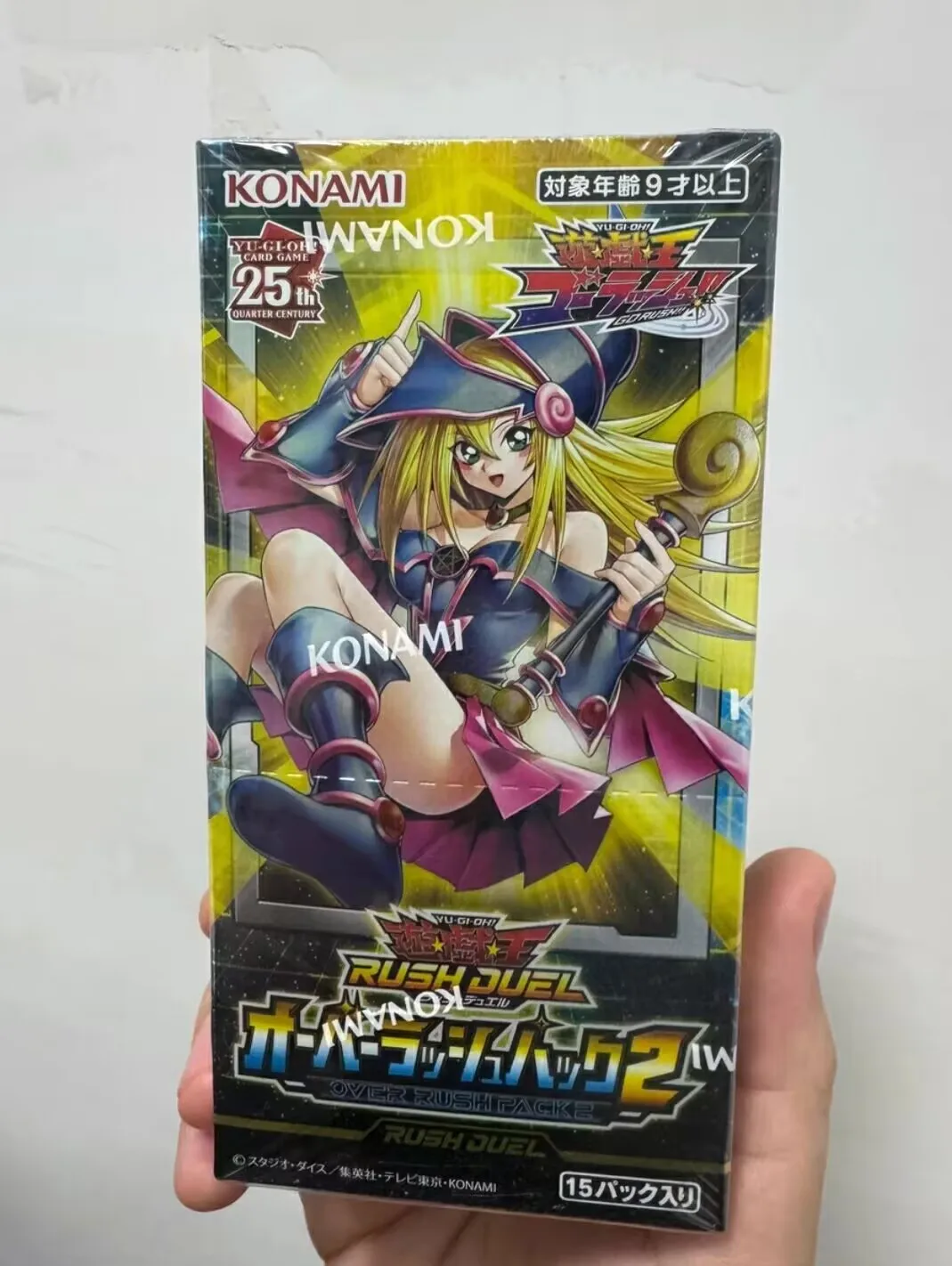 Yugioh KONAMI Rush Duel RD ORP2 Dark Magician Girl Colección oficial japonesa Caja de refuerzo sellada