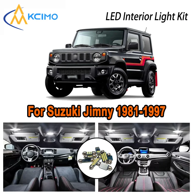 

For Suzuki Jimny 1981-1997 1982 1983 1984 1985 1986 1987 LED Interior Dome Map Trunk Light Kit Car Led Lamps Canbus No Error
