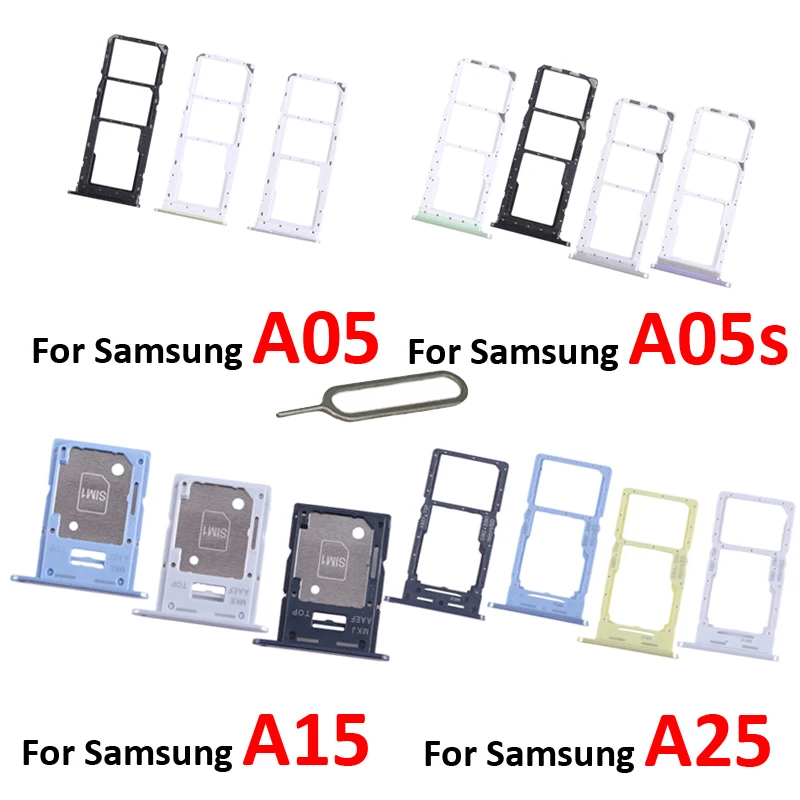 For Samsung Galaxy A05 A055 A05s A057 A15 A156 A25 A256 A35 A356 5G Phone New SIM Chip Tray Slot SD Card Holder Pocket