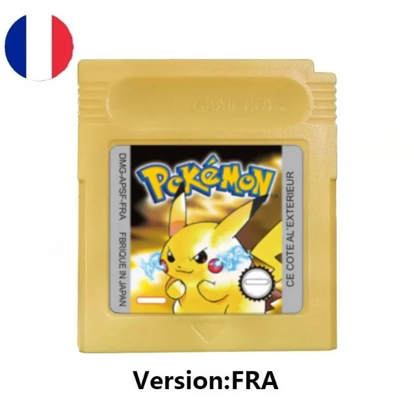 HOT USA ESP FRA GBC Pokémon Cartridge Bundle Red/Blue/Crystal/Gold/Silver/Yellow/Green Multilingual Card Pokémon Game Card image 3