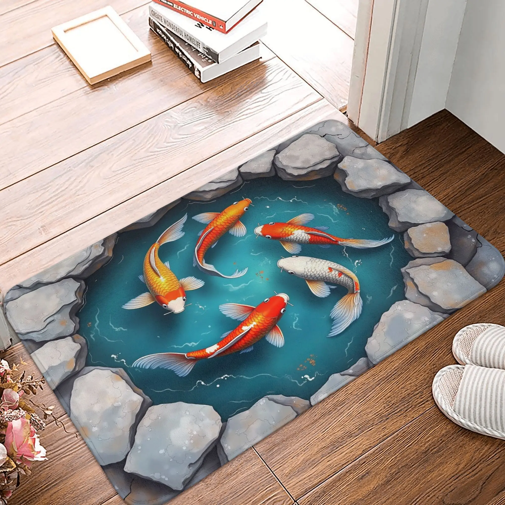 3D Vibrant Koi Fish…