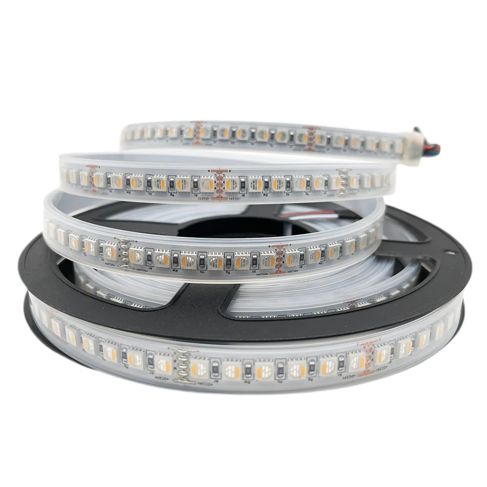 5m RGBW RGBWW LED Strip DC12V 24V High Bright 60/84/96/108/120LEDs/m 4 Colors In 1 Chip Flexible LED Tape Rope Light IP65 IP67