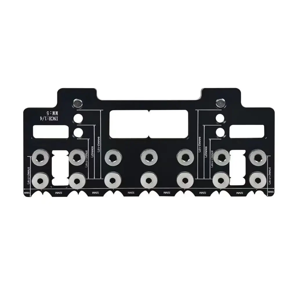 

Aluminum Alloy Handle Pitch Punch Hole Locator Precision Wear Resist Straight Hole Drilling Template Durable Precision Alignment