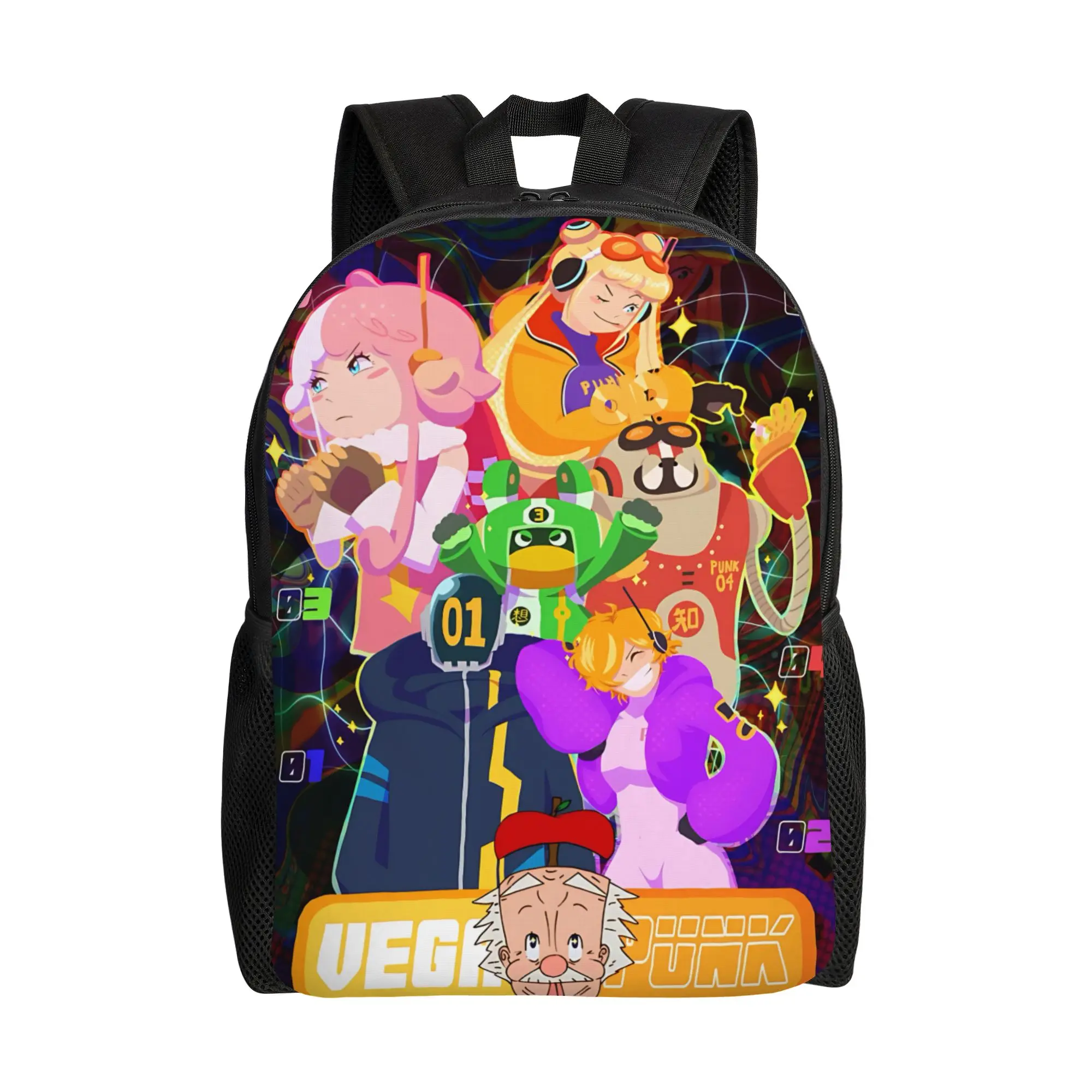 

1Piece The 6 Satellites (Punk Records) New School Year Knapsack Dr. Vegapunk ONE PIECE Men Women Adult Backpack