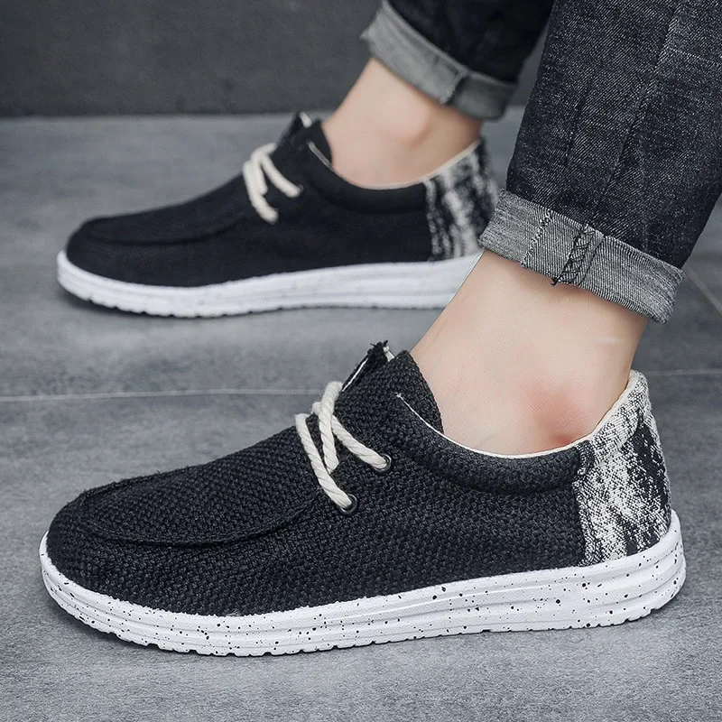 

Autumn Men's Canvas Shoes Breathable Men Vulcanized Shoes Outdoor Casual Sports Shoe Comfortable Driving Shoes Male Big Size 48