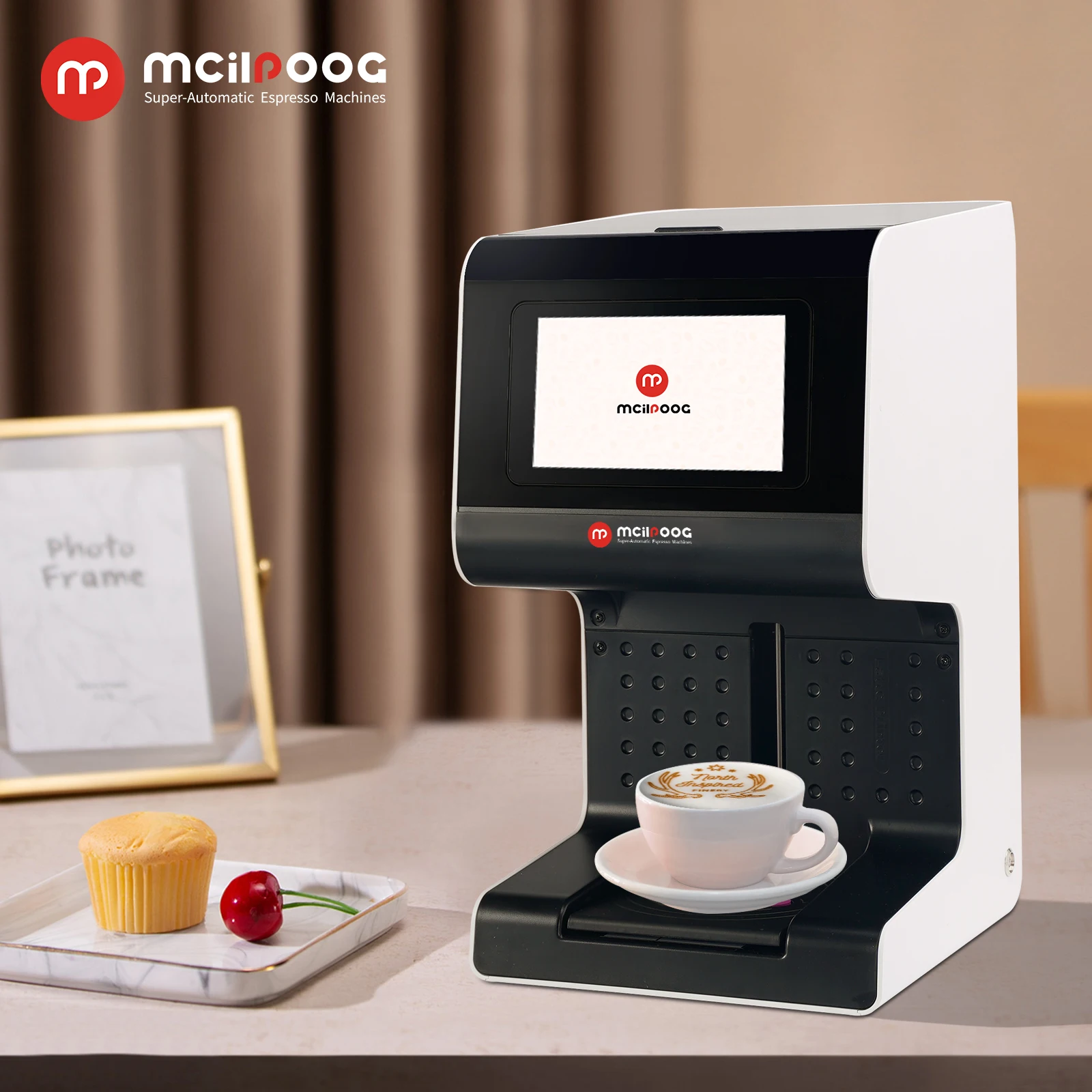 Mcilpoog WS-V2 3d Latte Art Coffee Printer Machine Digital Inkjet WIFI Photo Printing Machine DIY