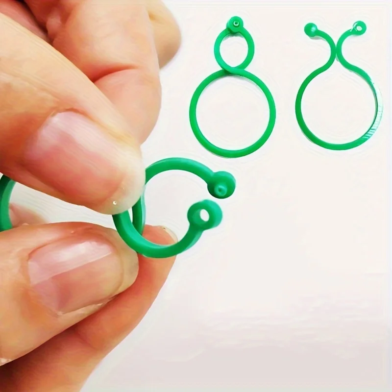 50pcs Garden Vine Strapping Clips Plant Bundled Buckle Ring Holder Tomato Garden Plant Stand Tool