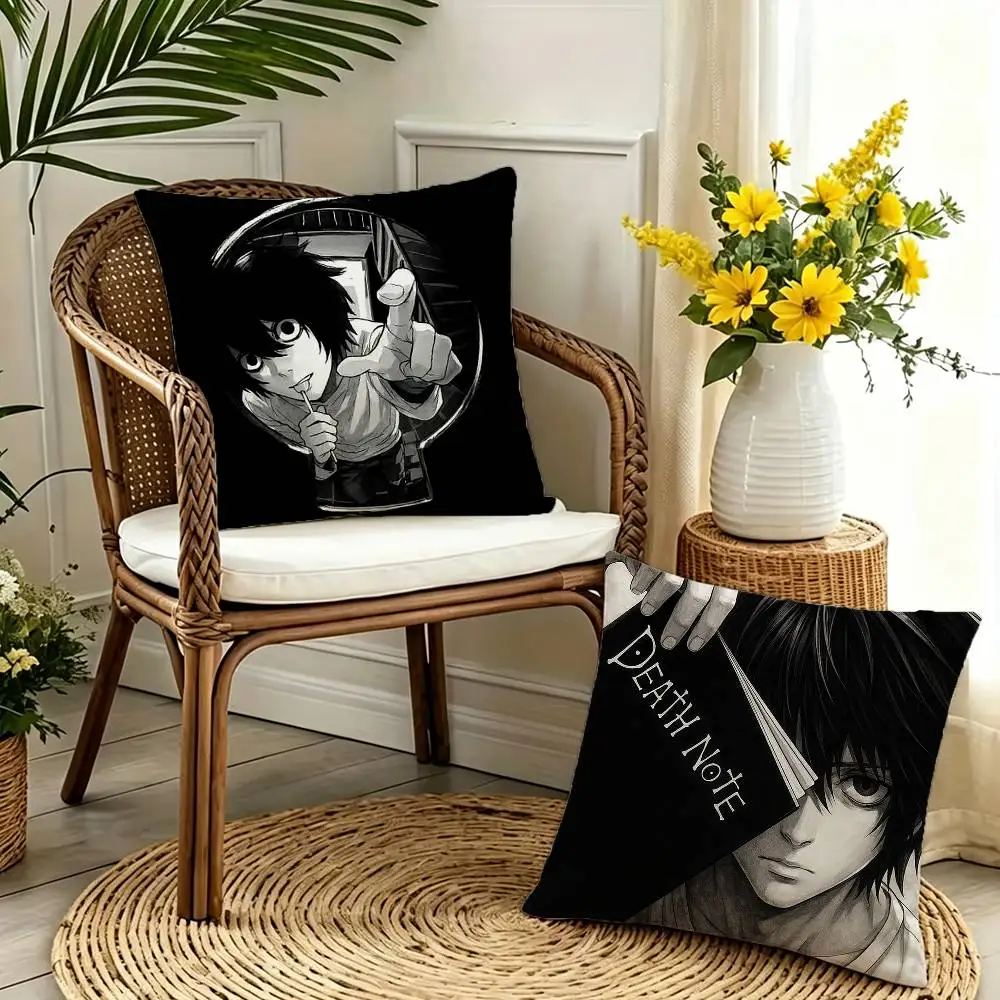 

Anime DEATH NOTE Double-sided print Pillow Case Cushion Cover Throw Pillow Case For Car Sofa
