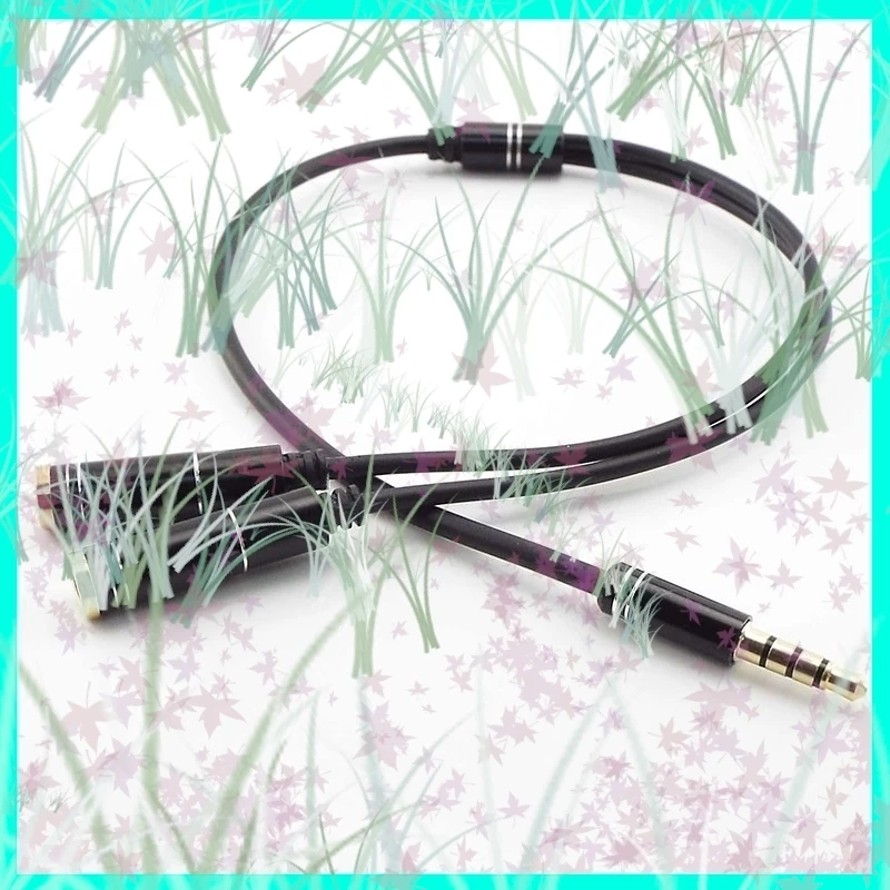 3.5 مللي متر ستيريو الصوت كابل ذكر إلى 2 أنثى سماعة الفاصل مهائي كابلات محولات الهاتف المحمول محولات موصلات E3 #1