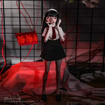 Lalka Mio 2th Tomie Magnet Ghost Face BJD 1/4 Oueneifs Double Emotion Conjoined Girl from Nowhere Nano Anime Ball Jointed Dolls 8 best sales bjd yosd - №3