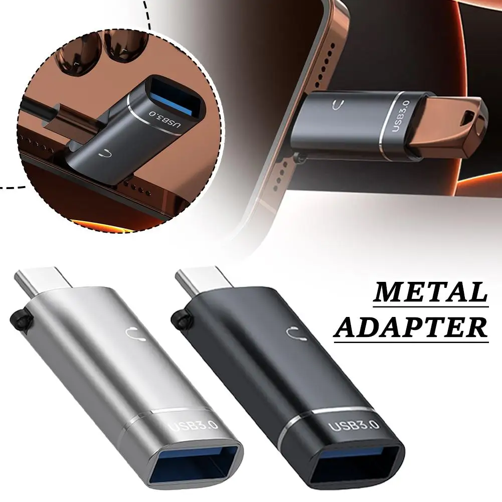 USB3.0 High-speed Transmission Type-c To USB/Type-C Adapter OTG Apple Flash Phone Compatible Drive Alloy Headphone Android O4B6