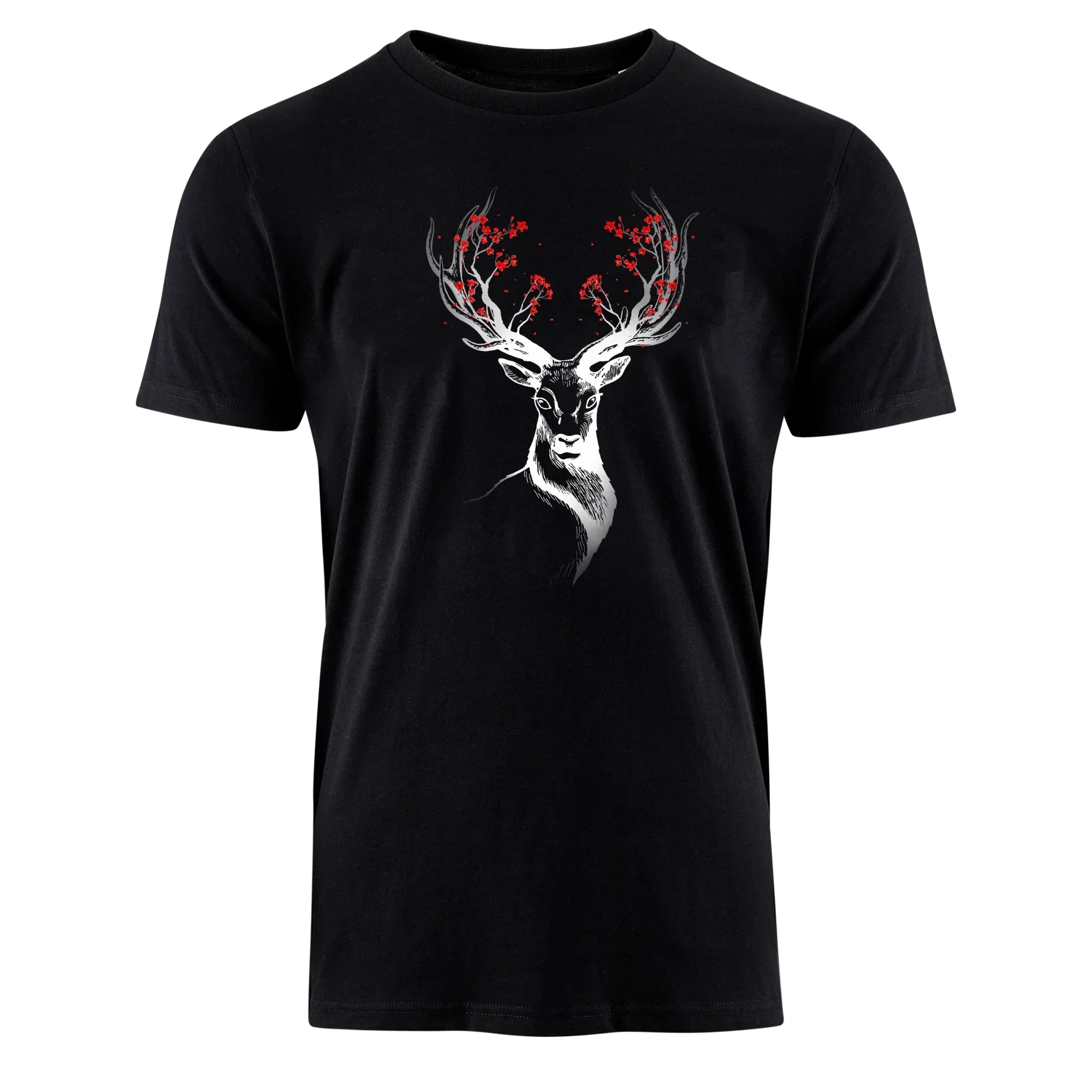 

HIRSCH BLÜTEN Graphic Printing Summer Luxury Brand Cotton Men's and Women's T-Shirts Short Sleeves Street Fashion Trend