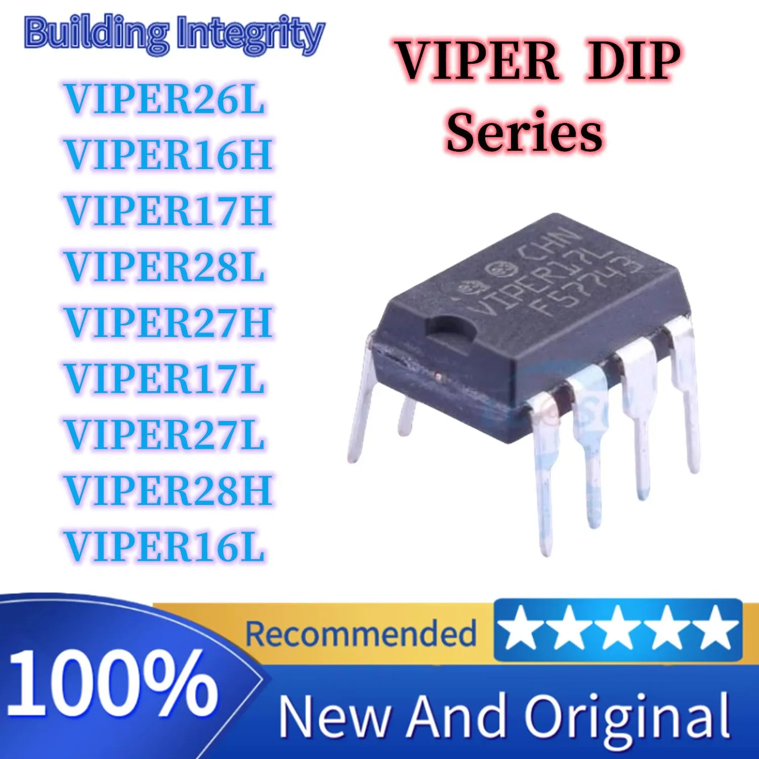 VIPER17L VIPER16L VIPER26L VIPER27L VIPER28L VIPER28H VIPER27H VIPER16H VIPER17H 16 26 27 28 L LN H HN DIP7 DIP8 New IC Chip