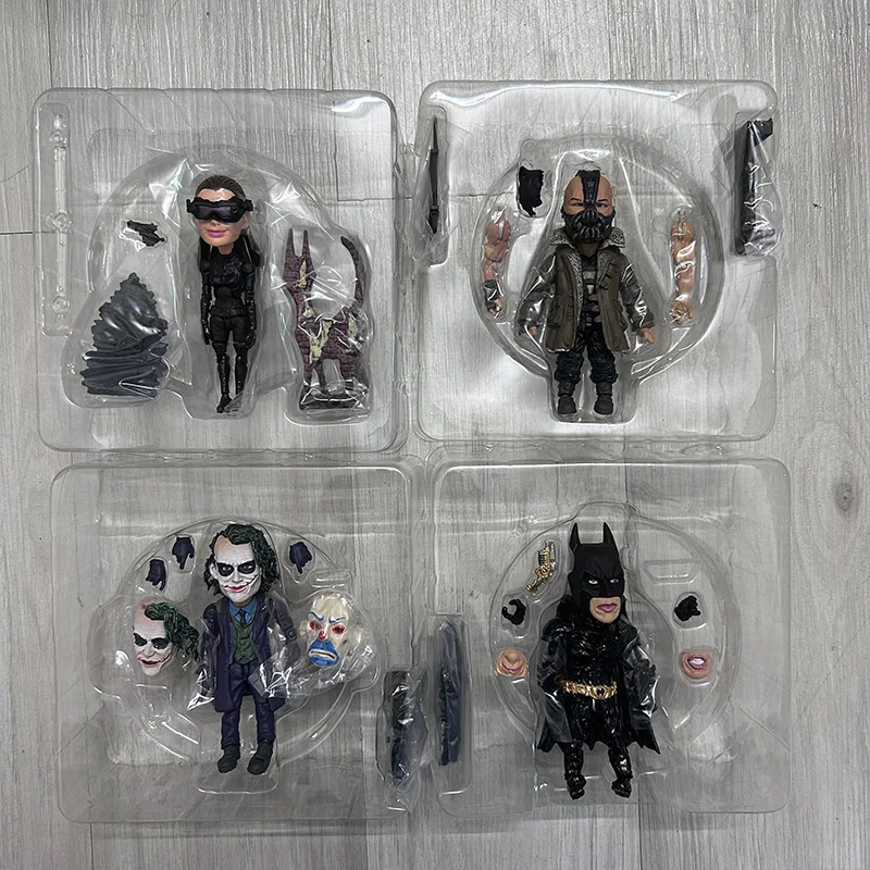 The Dark Knight Joker Bane Bruce Wayne Movie Catwomen Action Figure Model Toys Joint Movable Doll Room Decor Kawaii Cute Doll