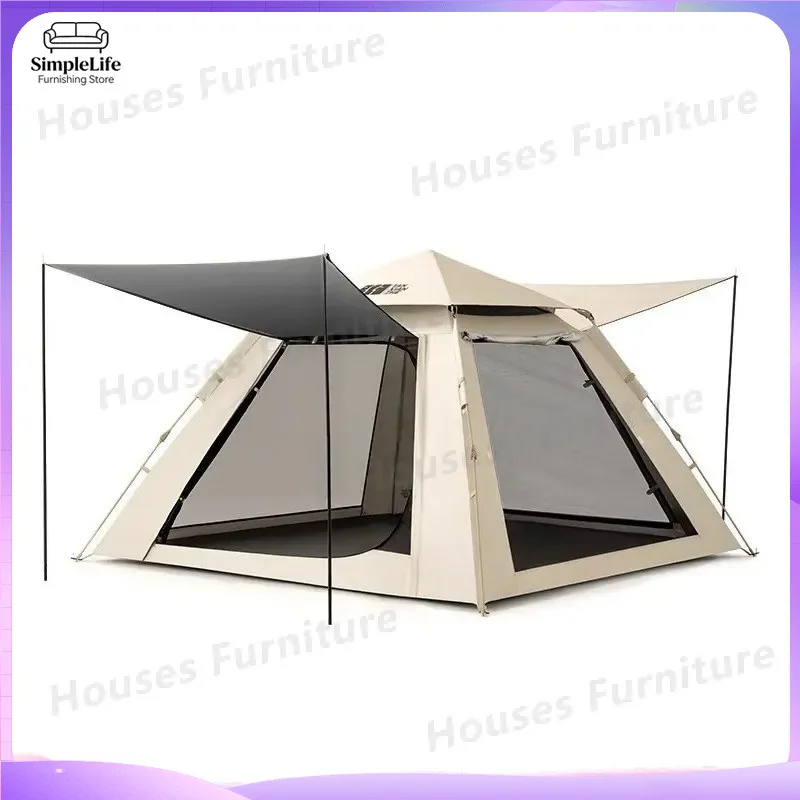 For Automatic Pop Up Camping Tent Outdoor Portable Folding Rainproof Thickened Shelter Wilderness Hiking Beach Car Roof Top