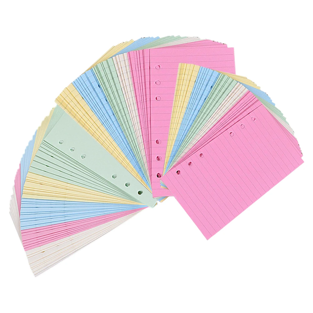 6-Hole Loose Leaf Notebook Refill Paper Smooth Thick Notepad Replacement For Planner Binder Journal Student Office Use