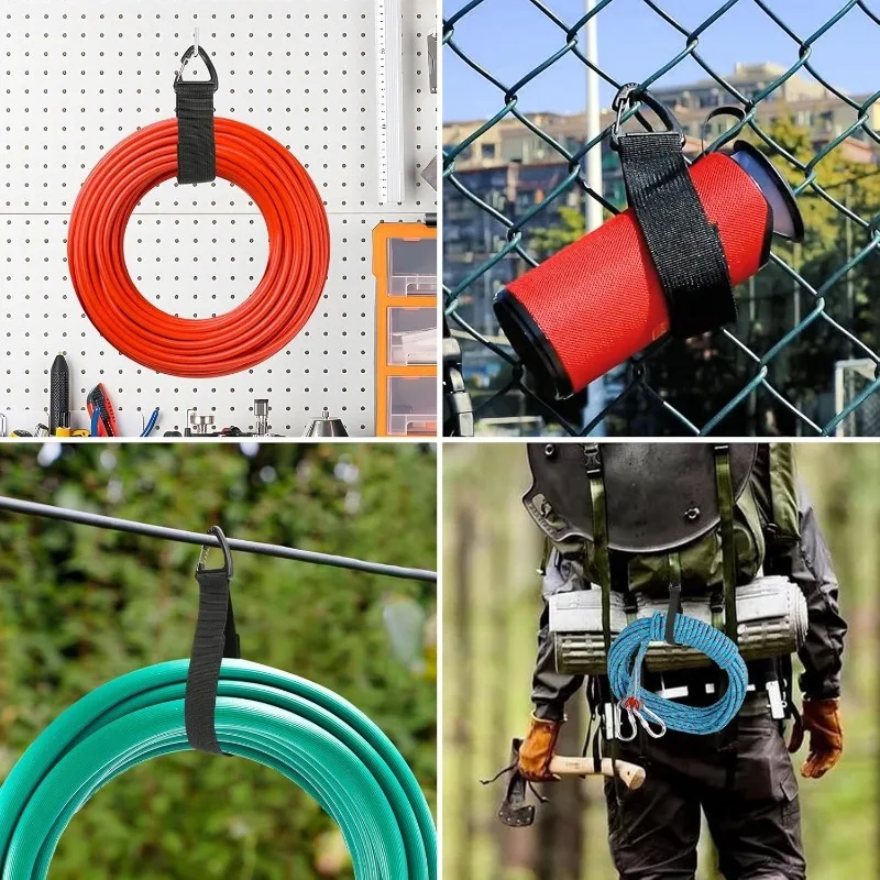

8 PCS Multifunctional Nylon Magic Tape Tie Triangle Cuff Extension Cable Holder Can Hang Maximum Load Capacity Up to 50 pounds