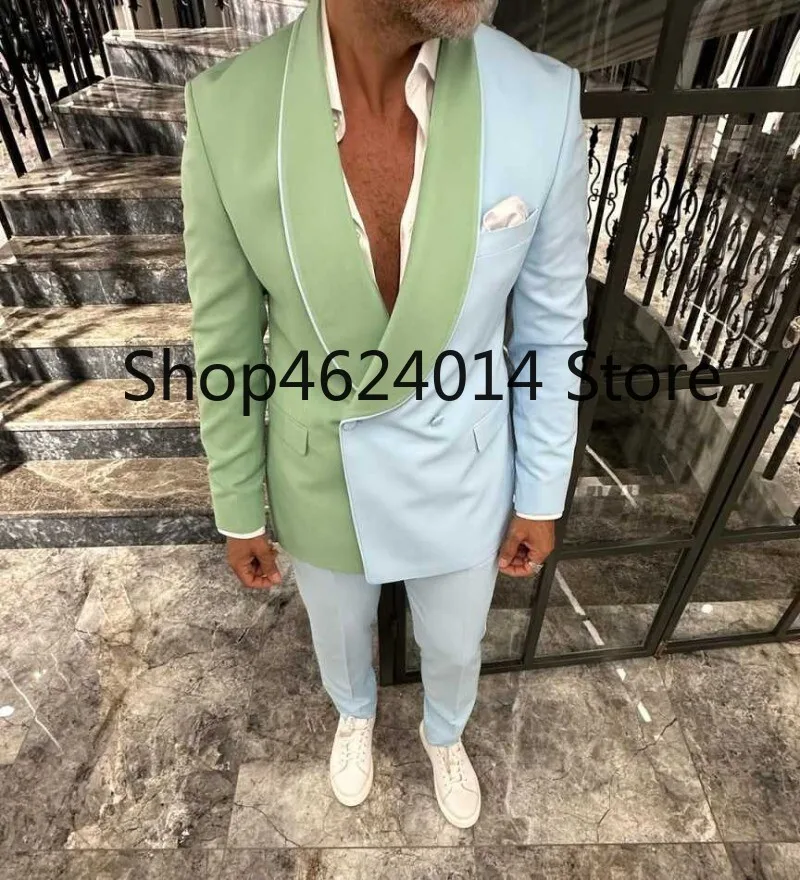 

Men's Suits Shawl Lapel Regular Fit Wedding Party Business 2 Pcs