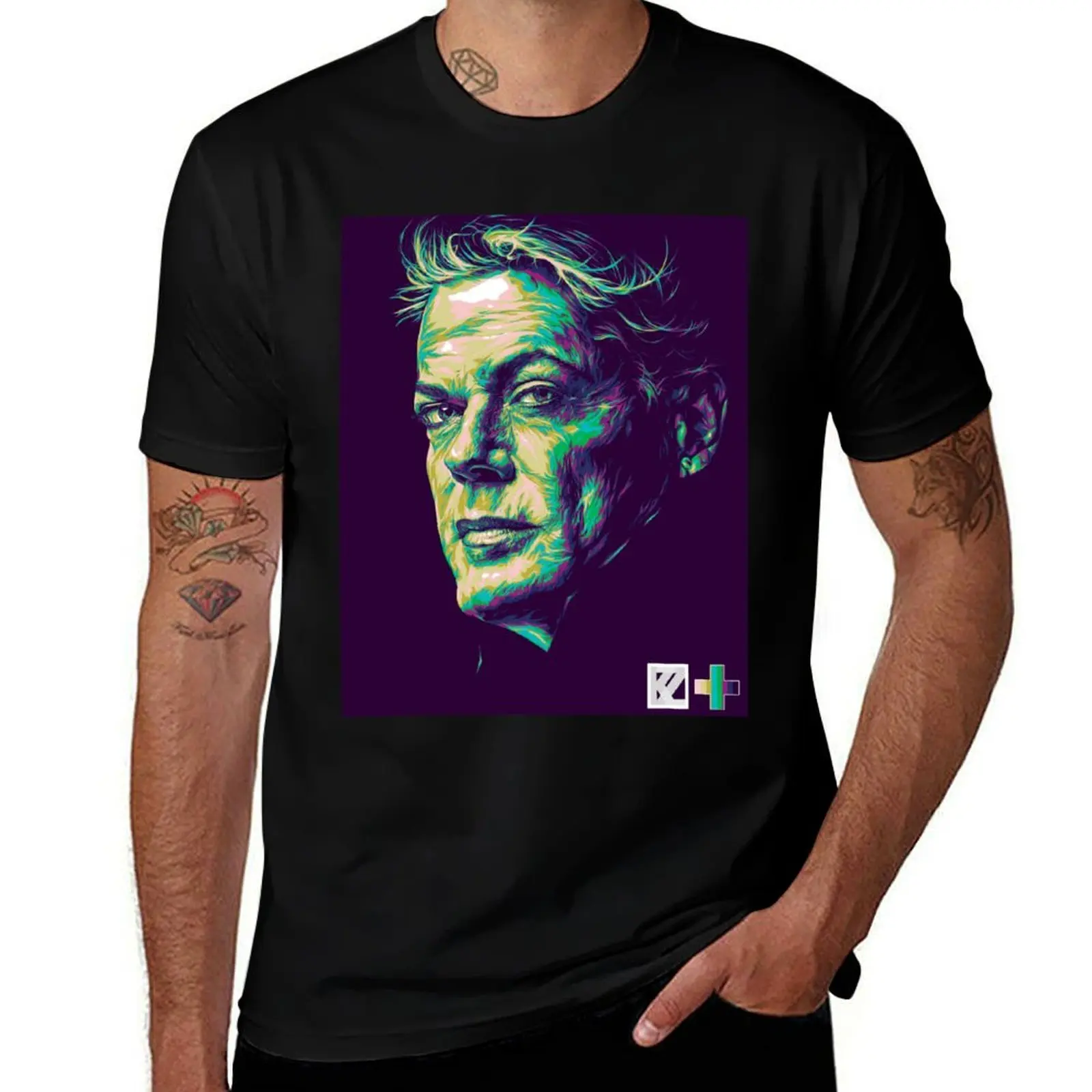 Suzy Eddie Izzard Pop Art by Deadenglish T-Shirt Basic Short Sleeve for Men T-Shirt